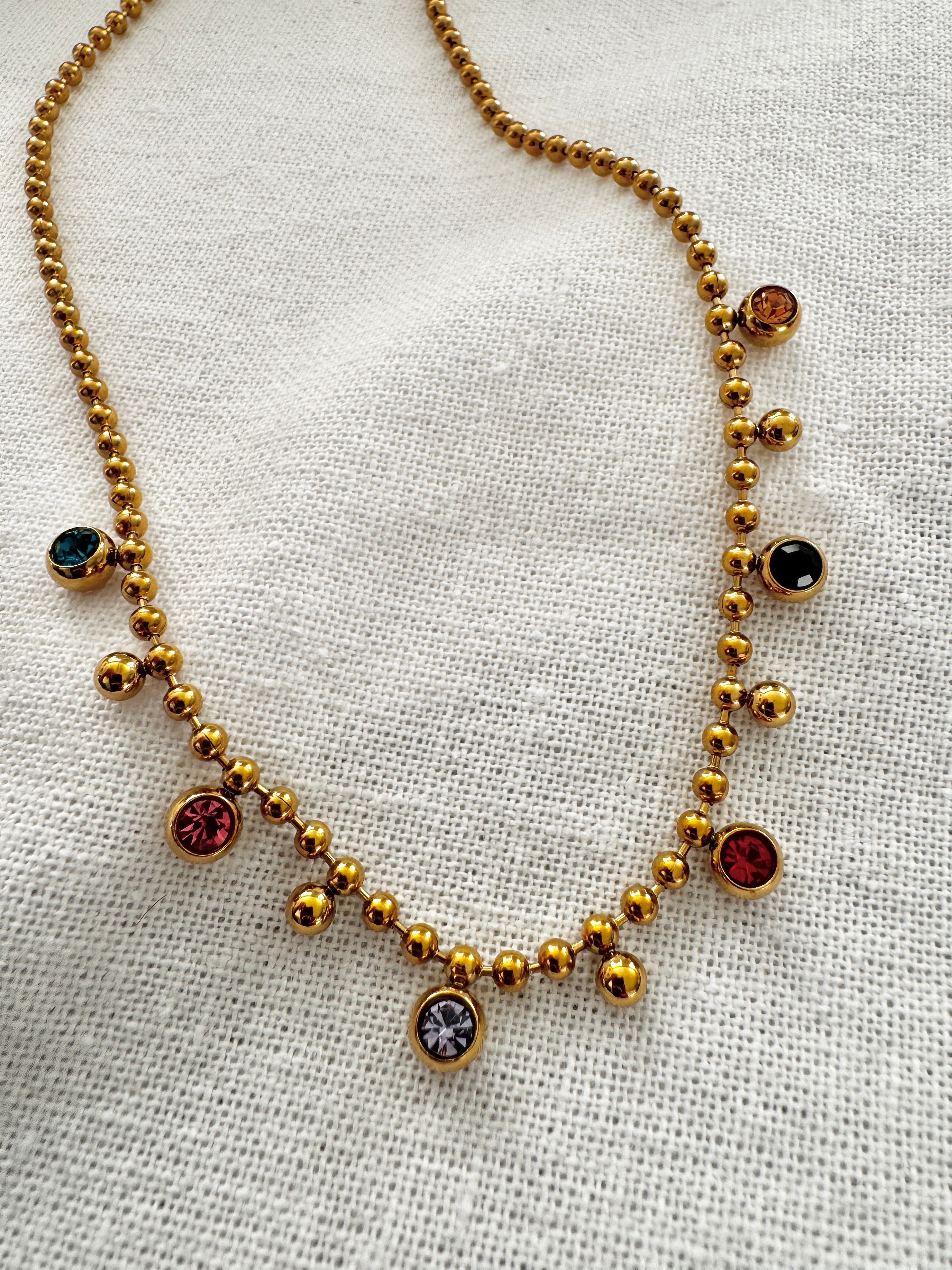 Colorful Stainless Steel Necklace