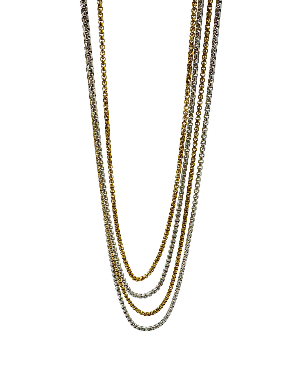 Two Tone Cascade Necklace